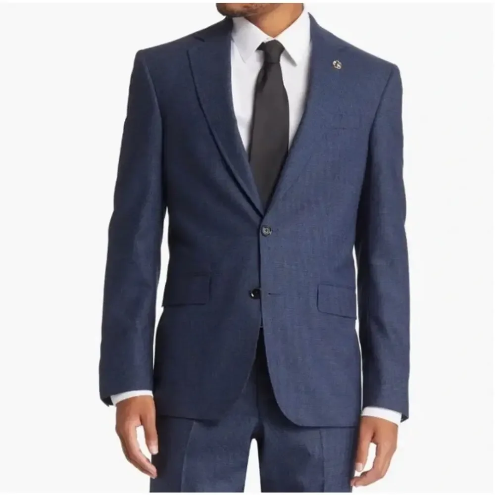 Ted Baker London Men's Endurance Jay Blazer Blue Stripe‎ & Check 40S - LOT OF 2